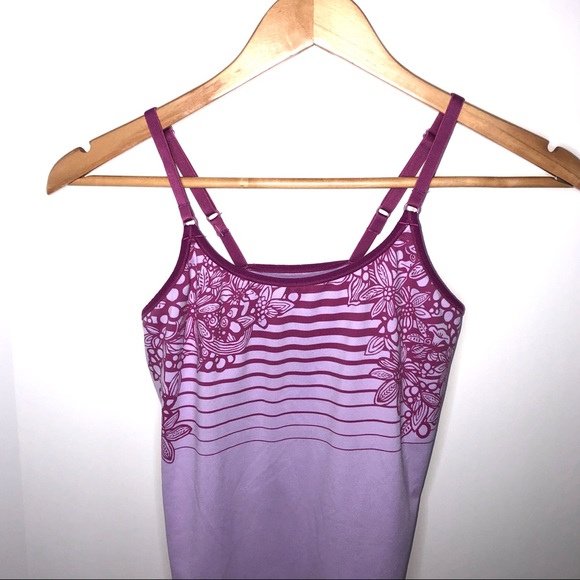 Patagonia Spaghetti Strap Purple Floral Tank Top - Picture 4 of 13